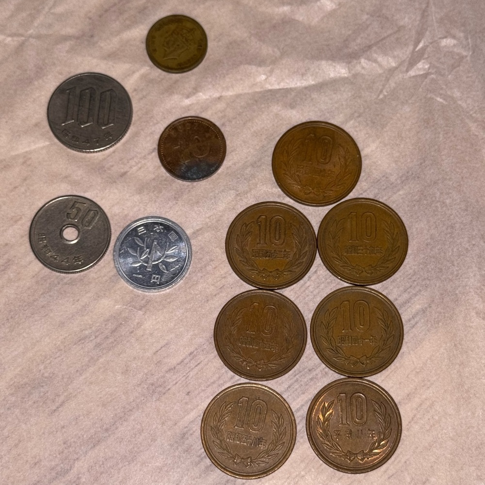 Assorted Japanese Coins Collection vintage